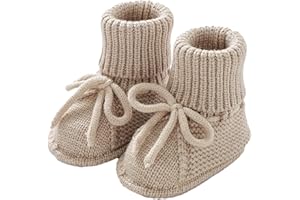 Baby Booties Newborn Sock Shoes Hand Knitting Crochet Infant Boy Girl Cozy Shoes Indoor Breathable Walking Shoes
