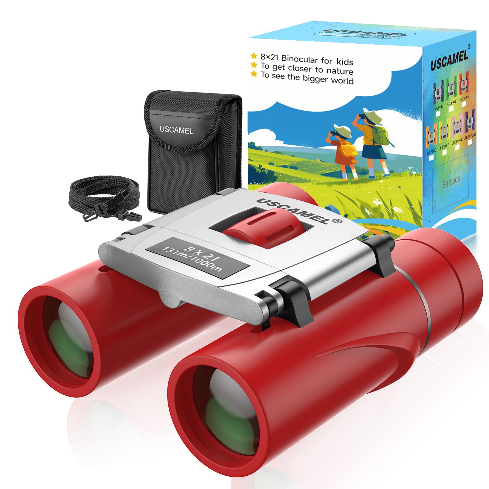 USCAMEL Binoculars Kids,Small 8×21 Binoculars Adults, Mini Binocular for Bird Watching and Hunting