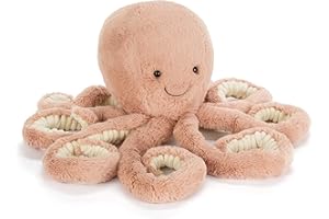 Jellycat Odell Octopus Stuffed Animal, Large 18.5 inches - Ocean and Sea Plush Toy - Classic Children's Gift