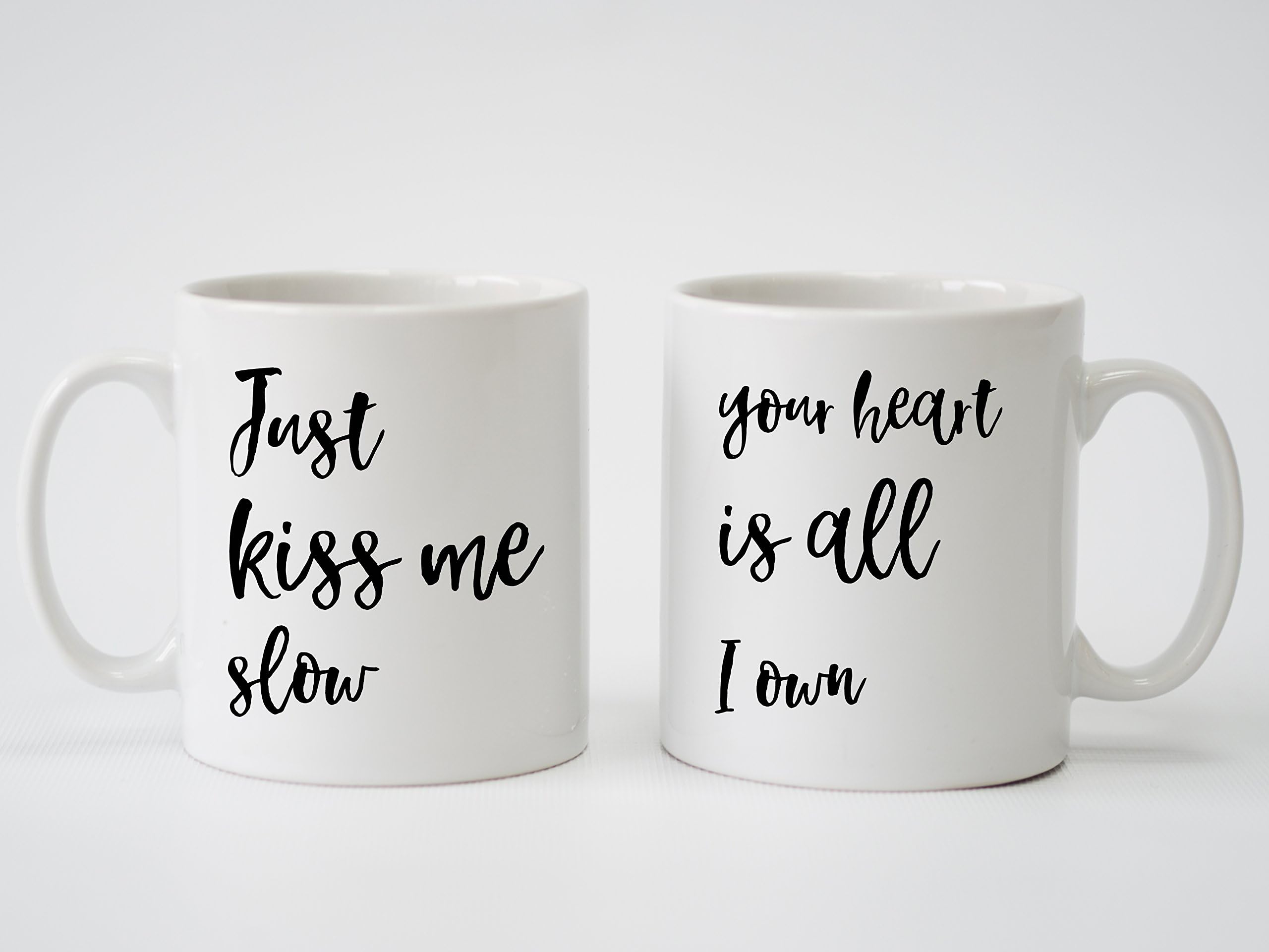 Song Lyrics - Pair of Mugs - Perfect Personalised Gift for Anniversary, Wedding, Engagement, Birthday or Christmas (Ed Sheeran - Perfect)