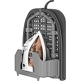 APEXCHASER Foldable Ironing Board with Iron Holder, Tabletop Small Iron Board with Heat Resistant Ironing Cover, Portable Tab