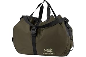 BASSDASH Wader Bag Foldable with Changing Mat Shoulder Strap Handles Mesh Boot Storage for Fishing Travel Hunting Hiking 27.9