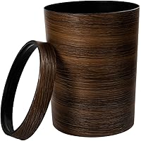 Forweilai Papelera de imitación de madera para oficina