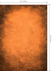 CapiSco 5X7FT Vintage Orange Gradient Art