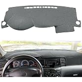 Yiz Dash Cover Mat for Toyota Corolla 2003-2008 (Dark Gray) Z01 | with Light Sensor, Custom Dashboard Cover Pad Carpet