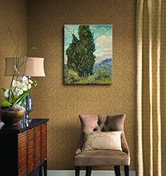 msspart Cypresses by Vincent Van Gogh, Green
