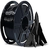 FLASHFORGE Rapid PETG Filament 1.75mm Black, Max 600mm/s High Speed Printing, 3D Printer Filament 1kg Spool, Dimensional Accuracy +/- 0.02mm, Fits Most 3D Printers