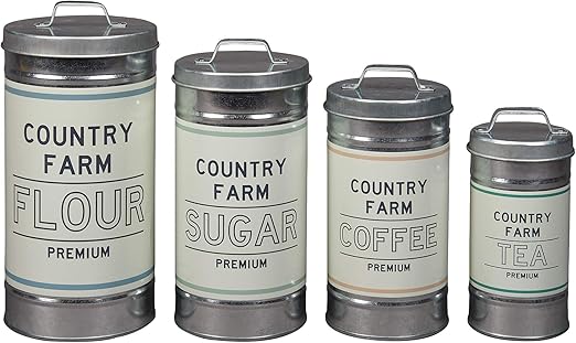Amazon Com Barnyard Designs Decorative Nesting Kitchen Canister