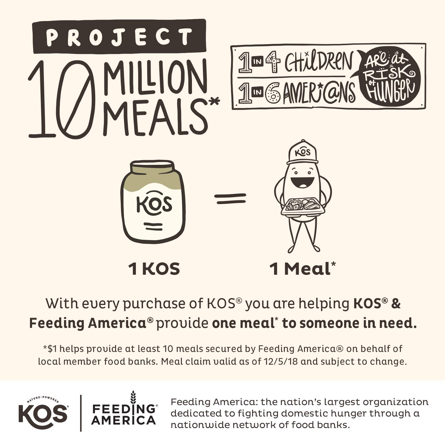 KOS Vegan Protein Powder Erythritol Free, Vanilla USDA Organic Pea