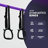 KAYMAN Gymnastics Bar with Rings Adjustable Height 89-129 cm Home Gym view 5