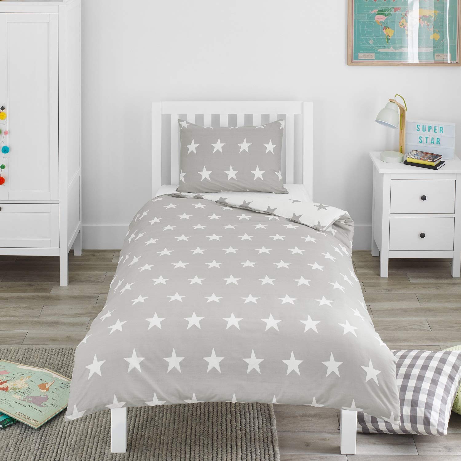 Benetton - Set di biancheria da letto 2 pezzi (copripiumino 150x220 cm
