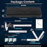 Housolution 6 Inch Digital Caliper Stainless Steel Inch/Metric 4 Measuring Ways view 9