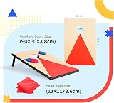simpa Portable Cornhole Outdoor Game Set 90x60 cm 3x2 ft with 8 Bags view 2