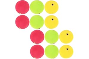 JECOMPRIS 12pcs Professional Fishing Floats Bobbers Set Foam Floating Balls with 4 Red, 4 Green, 4 Yellow