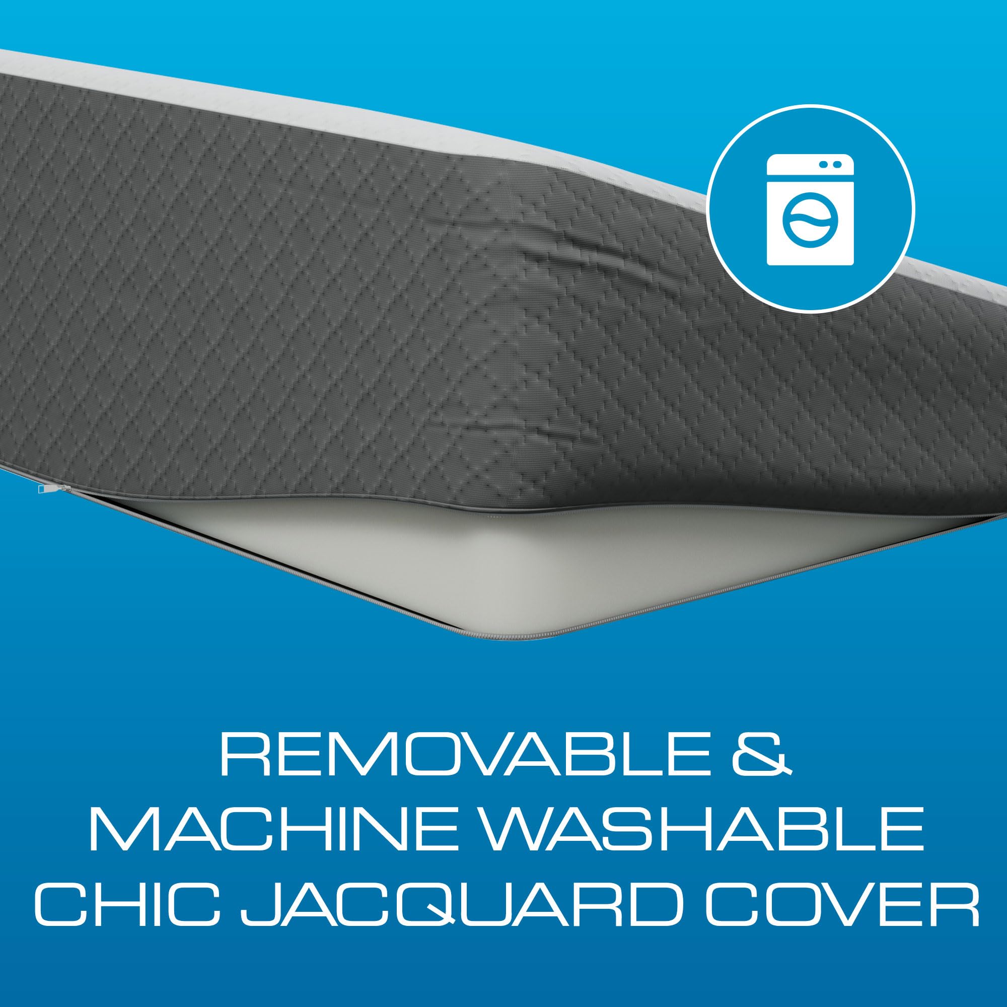 Kolbs Extra Wide Bed Wedge Pillow | Super Large, Memory Foam Top and Jacquard Cover | for Sleeping Acid Reflux GERD (7.5 Inch Height (31 x 33 x 7.5))