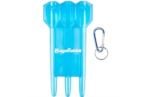 MageRabbit Dart Case for 3pcs, Portable Darts Storage Box with Secure Locking Clasp, Lightweight Protective Dart Wallet Holde
