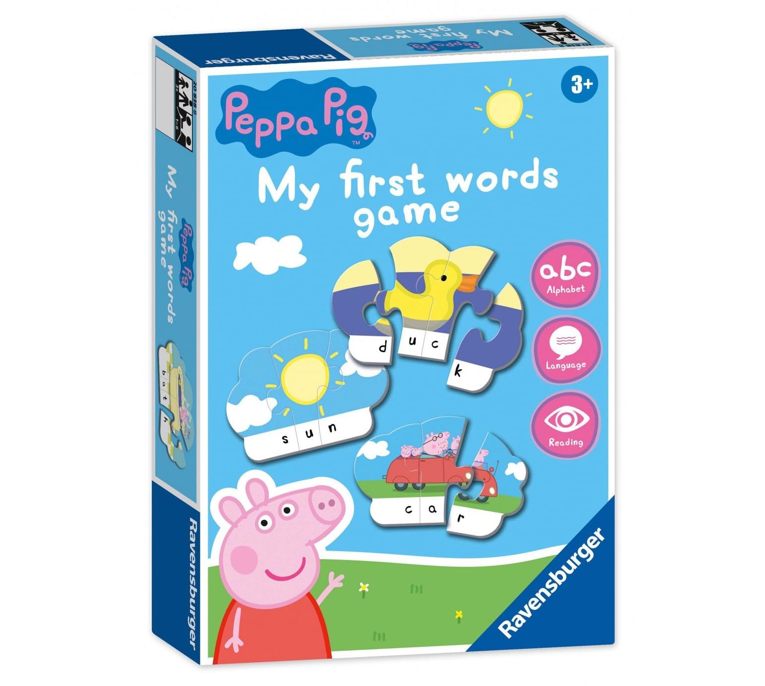 Ravensburger Peppa Pig My First Word Educational Games for Kids Age 4 Years Up - Ideal for Early Learning, Alphabet, Reading and Spelling