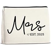 Nurawo Wedding Bridal Shower Gifts for Bride to Be 2025 Future Mrs Makeup Bag Cosmetic Bags for Women, Wifey Engagement Gifts Makeup Pouch With Zipper, Bachelorette Party Accessories