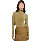 Norma Kamali Women's Long Sleeve Turtle Bodysuit