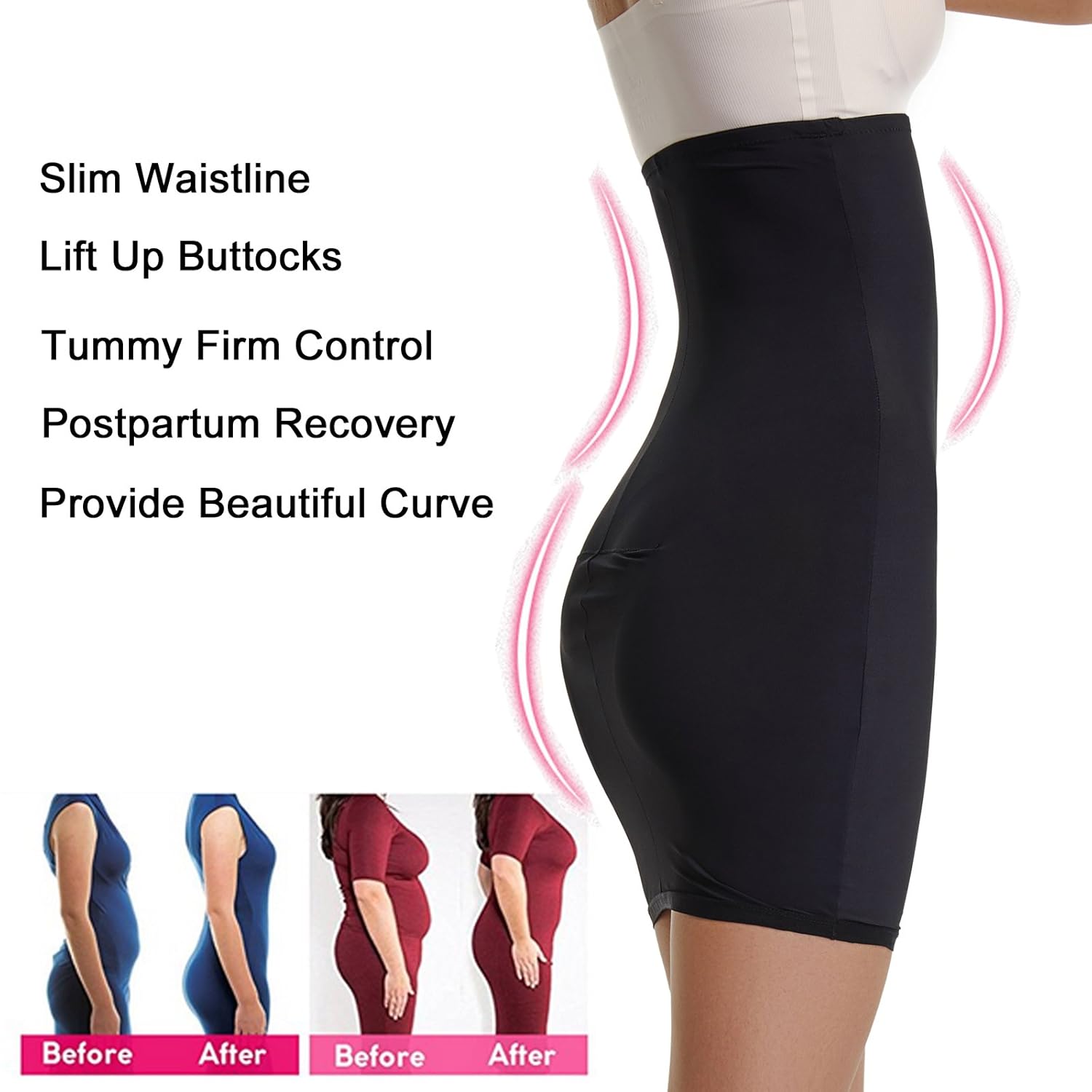 Joyshaper Half Slips for Under Dresses Women Tummy Control Seamless