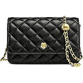 Heruion Crossbody Bags for Women Small Handbags PU Leather Shoulder Bag Purse Evening Bag Quilted Satchels with Chain Strap