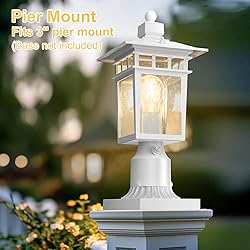 APOTO Dusk to Dawn Outdoor Post Lights, Waterproof
