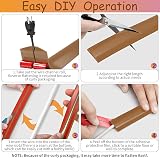MeYuxg Floor Cord Cover 3cm x 1m Heavy Duty Cable Protector Light Brown view 7