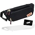 RAW Belt Sling Bag - Comes in Color Black with Removable Foil Pouch and Multiple Compartments Plus a Hidden Stock Area Discreetly Tucked Away - Sized at 5.5'' x 14.5'' x 6.5''