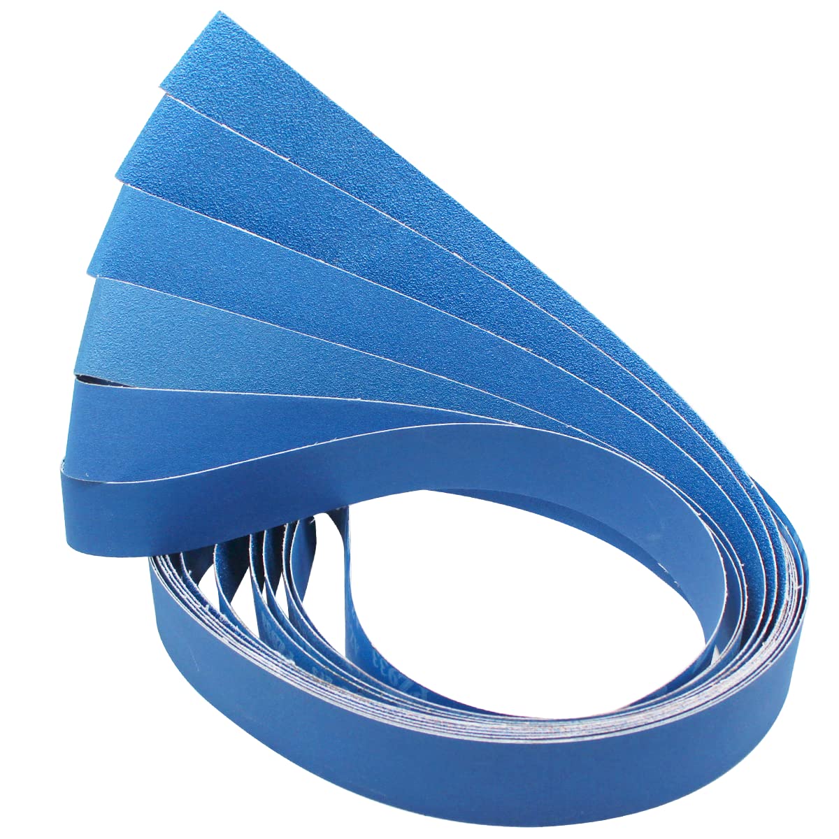 FEIHU Professional Sanding Belt Set 50x2000 mm, Zirconium Corundum Sanding Belts Grit 60, 80, 100, 120, 240, 320 for Belt Sander，Sharpening，Rust