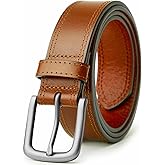VATAN Men's Genuine Leather Casual Every Day Jeans Belts, Handmade Men Leather Belt with Gift Box