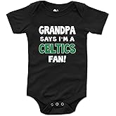 NanyCrafts Baby's Grandpa Says I'm a Celtics Fan Bodysuit