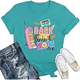 IFQ 90's Shirt for Women I Love The 90's T-Shirt Back to The 90s Tee Vintage Neon Party Music Tops