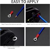Vwoqiy 102 Pcs Electrical Wire Connectors Terminals Kit 4 Color RV1.25-8 view 5