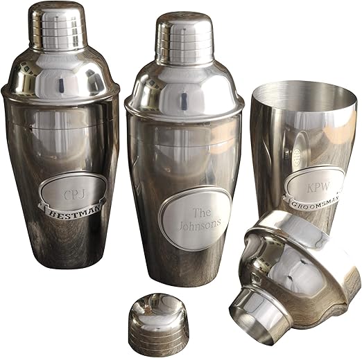 Personalized Cocktail Shaker With Medallion Kitchen & Dining