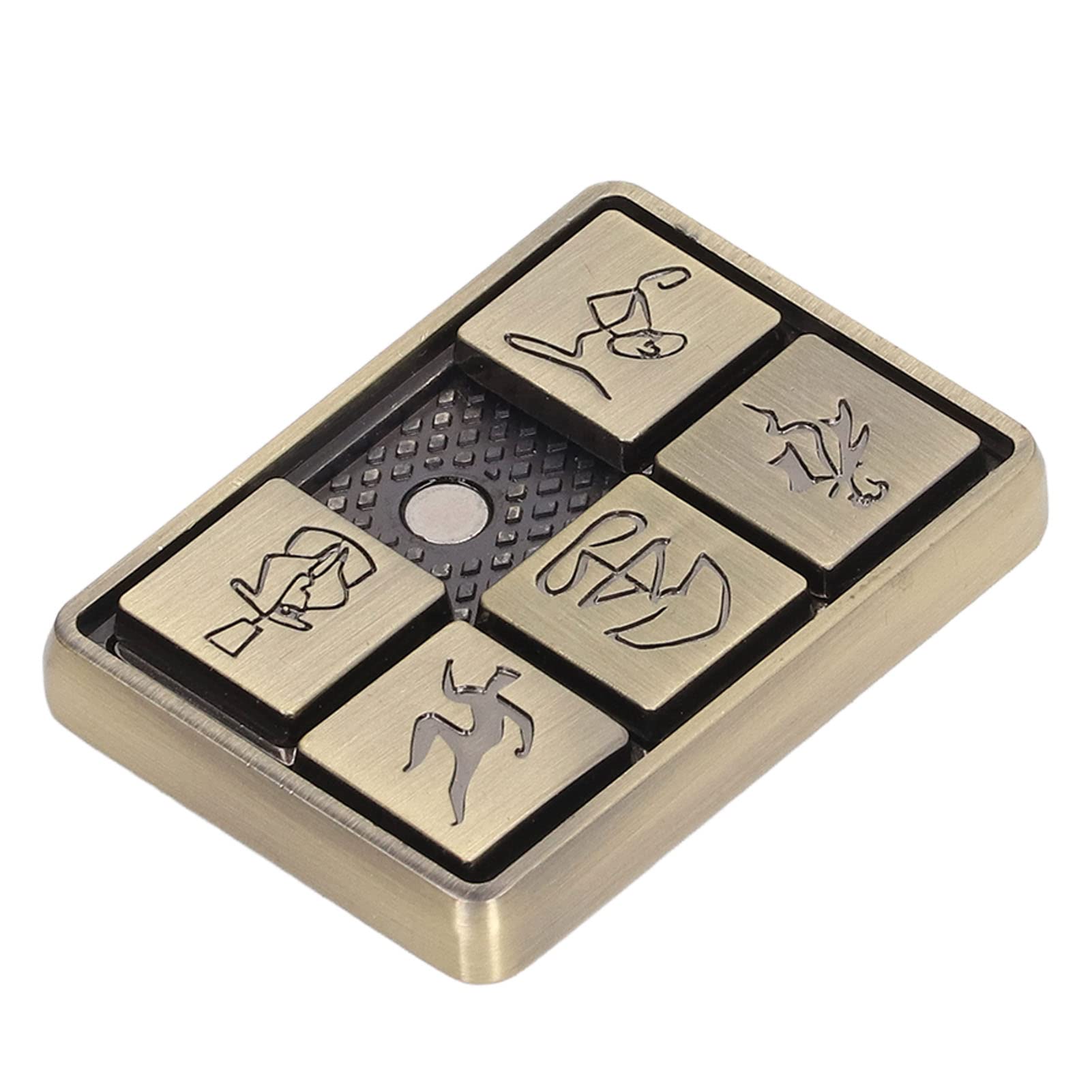 Wakects 2023 New Metal Poke Fidget Slider,5 Small Squares Poke Push Card Metal ADHD Autism Toys for ADD, Anxiety, or Stressful Living or Working