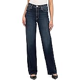KUT from The Kloth Womens Sienna High-Rise Wide Leg Five-Pocket in Feelings