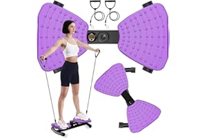 LIKILIKI (440 lbs Weight Capacity) Waist Twister, Waist Twister Machine Exercise Fitness Tool, Twist Machine for Slim Waist and Core, with Smart LED Digital Display, 20dB Ultra-Quiet for Women Men