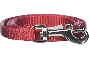 PETMATE Aspen Pet Nylon leash (Red), 3/8"Wide - 4'Length