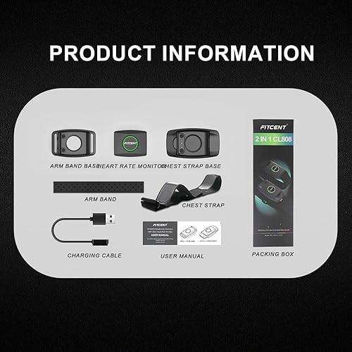 fitcent heart rate monitor compatible with peloton