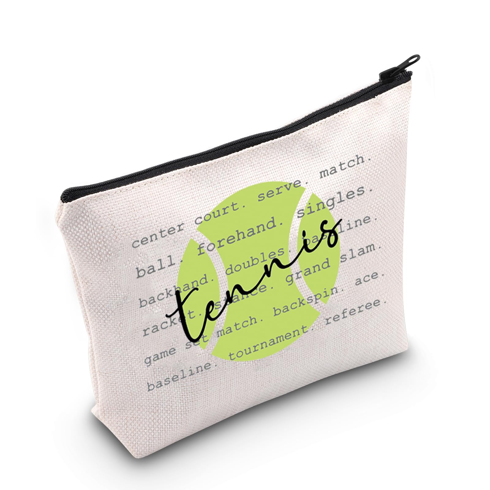 Tennis Gift for Women Tennis Team Gift Tennis Inspired Makeup Bag Tennis Player Gift Cosmetic Bag (Tennis Bag EU)