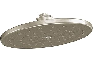 Moen S112EPBN 10-Inch Single Function Eco-Performance Rainshower Showerhead with Immersion Rainshower Technology, Brushed Nic