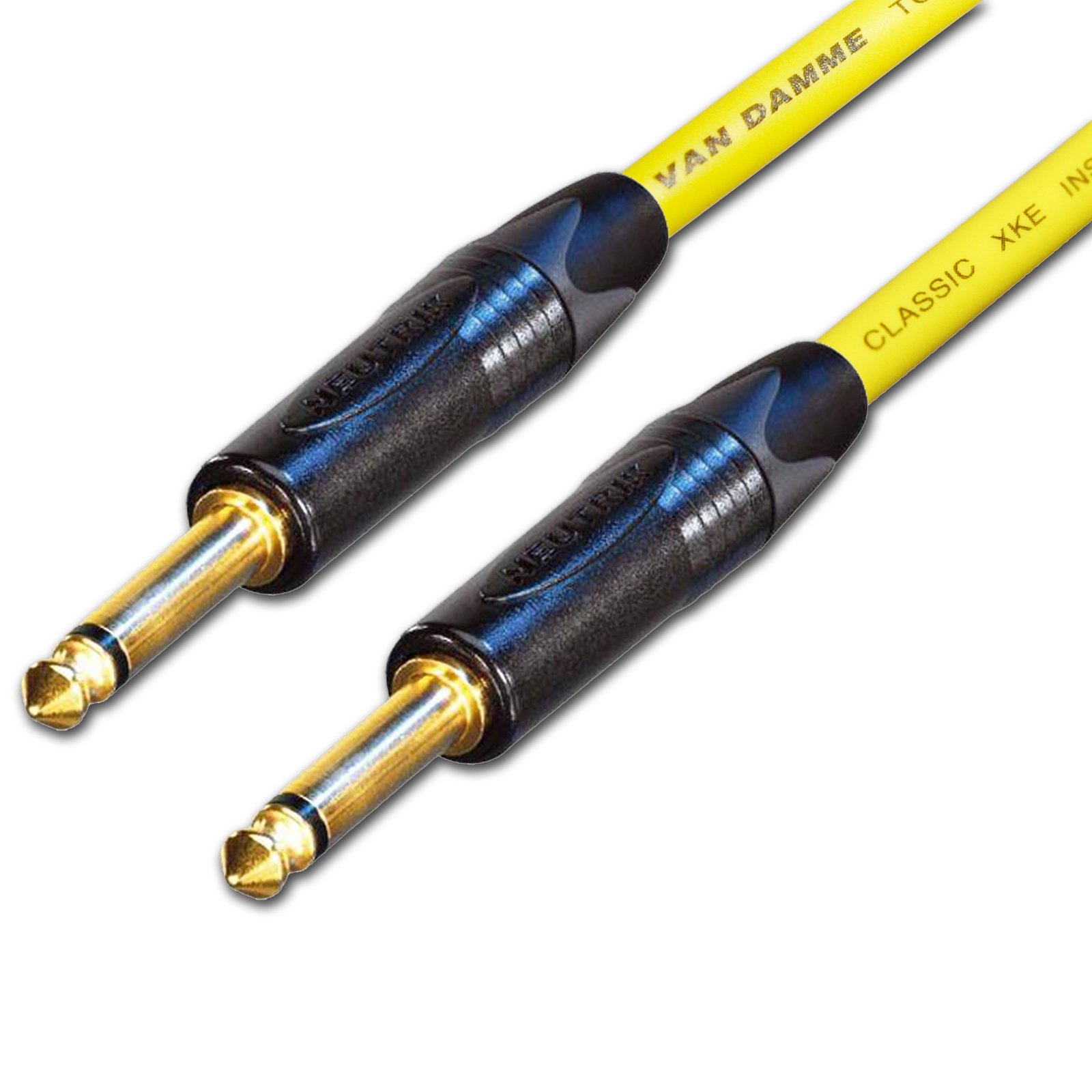 Van Damme Guitar Effects Pedal Patch Leads. Neutrik GOLD 1/4 inch Mono Cable