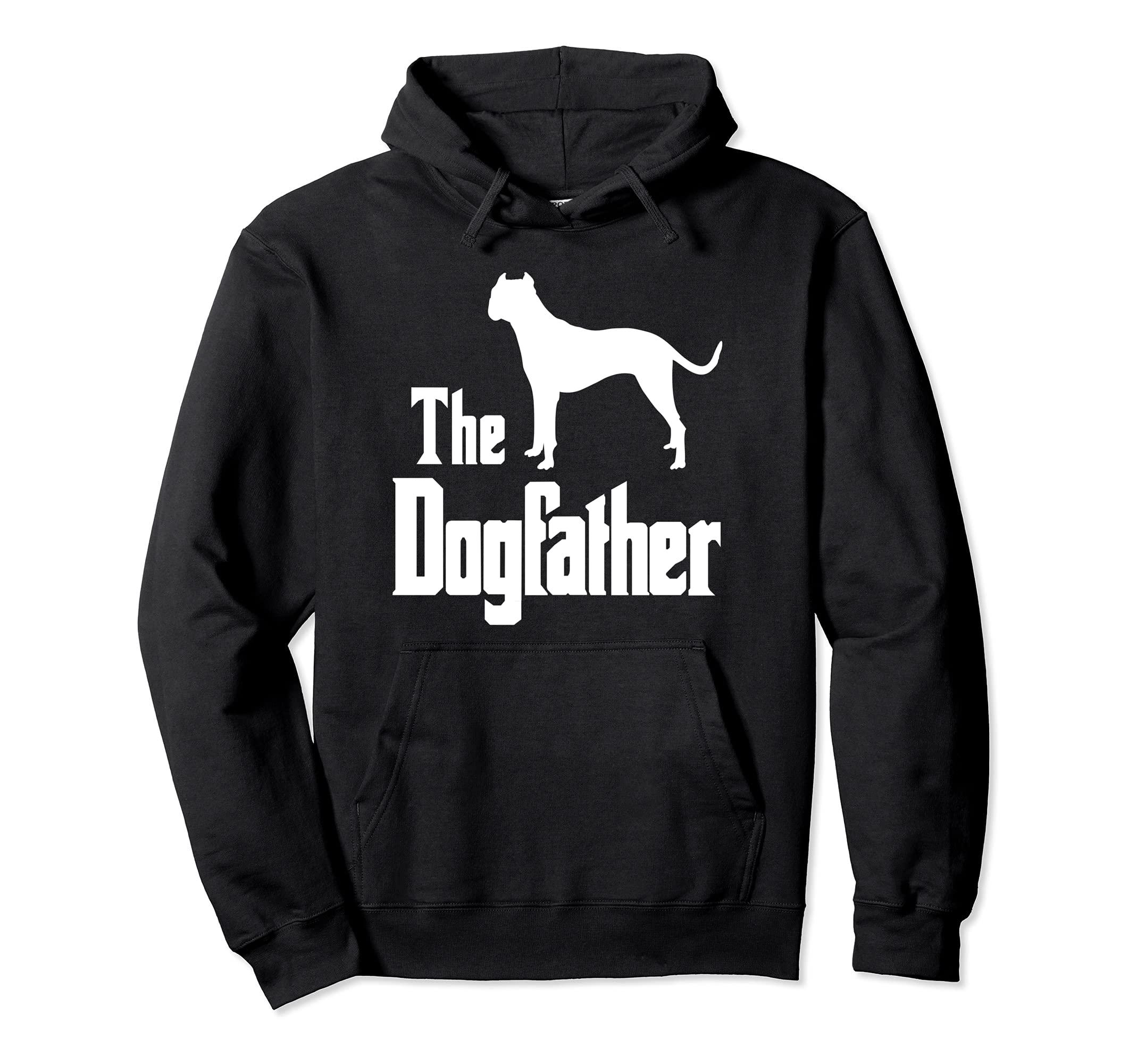 The Dogfather - funny dog gift, funny Dogo Argentino Pullover Hoodie