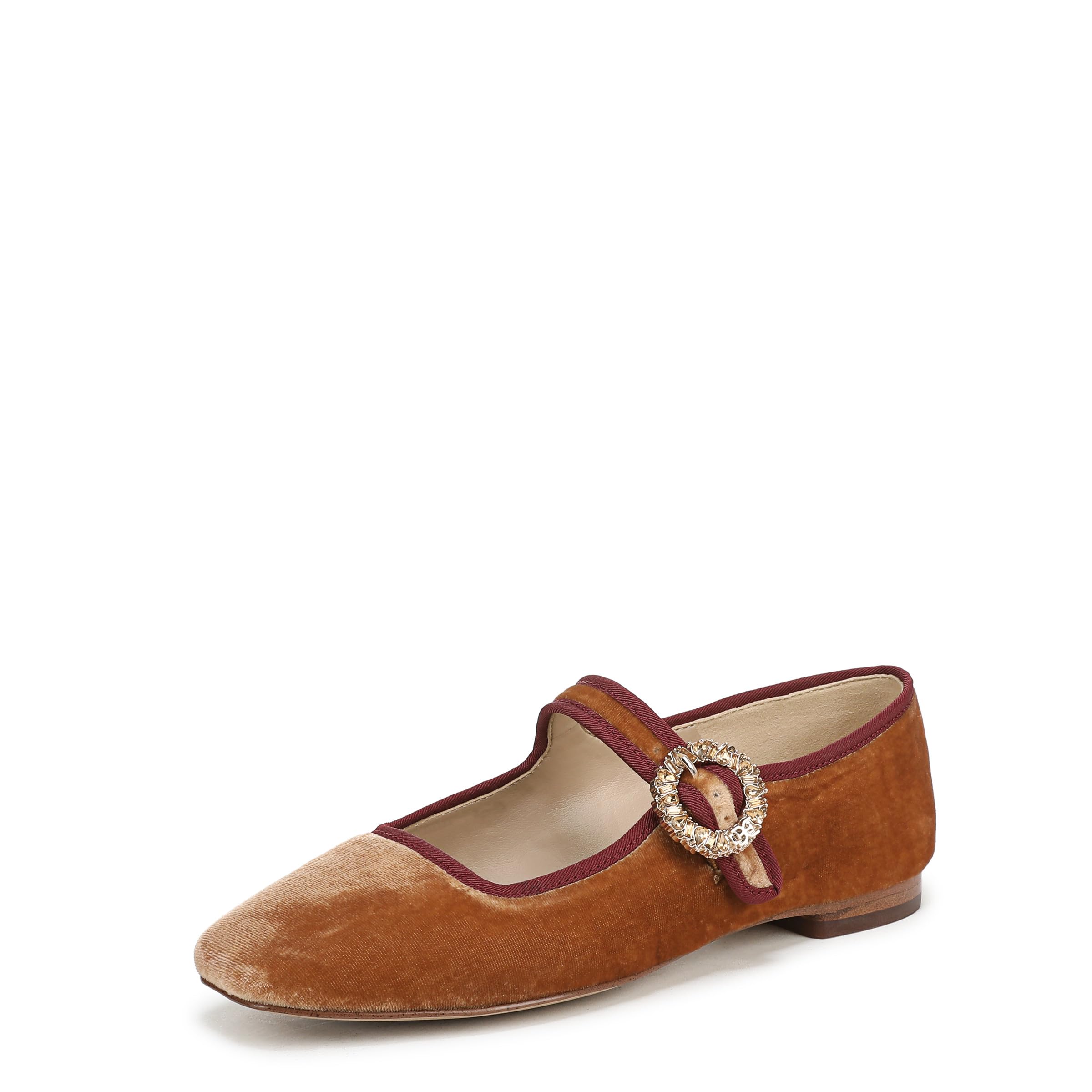 Sam Edelman Women’s Michaela Glow Mary Jane Flat Harvest Brown 10.5 M