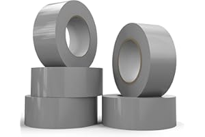 SWRT 9 Mil 5-Pack Silver Heavy Duty Duct Tape Strong Adhesive, 2 in x 30 YD (Total 150YD) Duct Heavy Duty Waterproof All Weather Gray Duct Tape No Residue Sealing & Patching for Indoor&Outdoor Repair