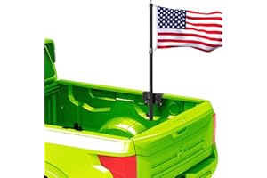 WUUTYTY Flagpole Holder for Truck Bed,Flag Pole Mount for Truck Bed, No Drilling Flag Mount for Truck/Pickup, Fit Up to 1.3 Inch Flag Pole. All Equipment You Need is Included!