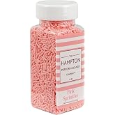 Pink Sprinkles Jimmies 3.17 oz, Sprinkles For Cake Decorating, Cake Sprinkles, Sprinkles For Baking, Ice Cream &amp; More, The Hampton Candy Company