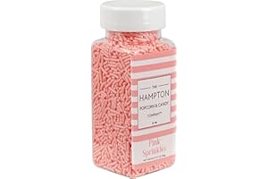 Pink Sprinkles Jimmies 3.17 oz, Sprinkles For Cake Decorating, Cake Sprinkles, Sprinkles For Baking, Ice Cream & More, The Hampton Candy Company