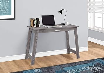 Amazon Com Monarch Specialties Computer Desk With A Drawer Grey 42 L Furniture Decor