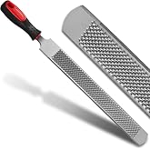 Ciltlurk 18Inch Professional Farrier Hoof Rasp - Heavy Duty Carbon Steel Hoof Trimmer for Horses, Cattle, Goats, Donkeys, Ergonomic Handle with Sharp Teeth, Durable Animal Hoof and Wood File Tool